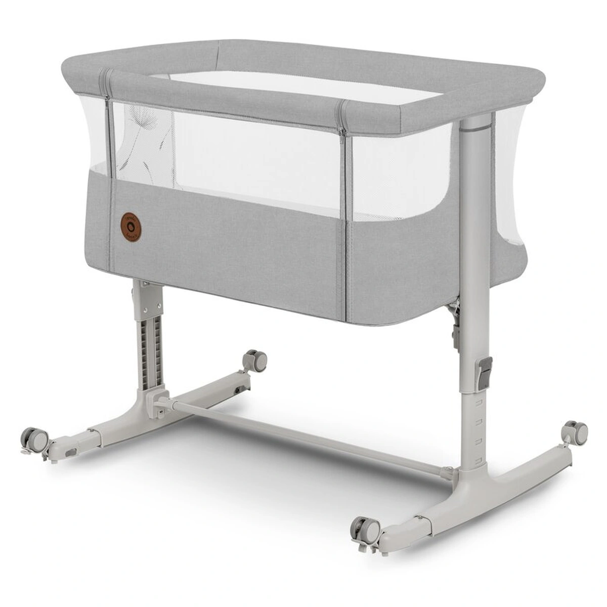 Patut co-sleeper, Lionelo, Aurora, 3 in 1, functie leganare, Include saltea si geanta transport, 5 pozitii pe inaltime, Pana la 9 kg, Beige Sand [5]