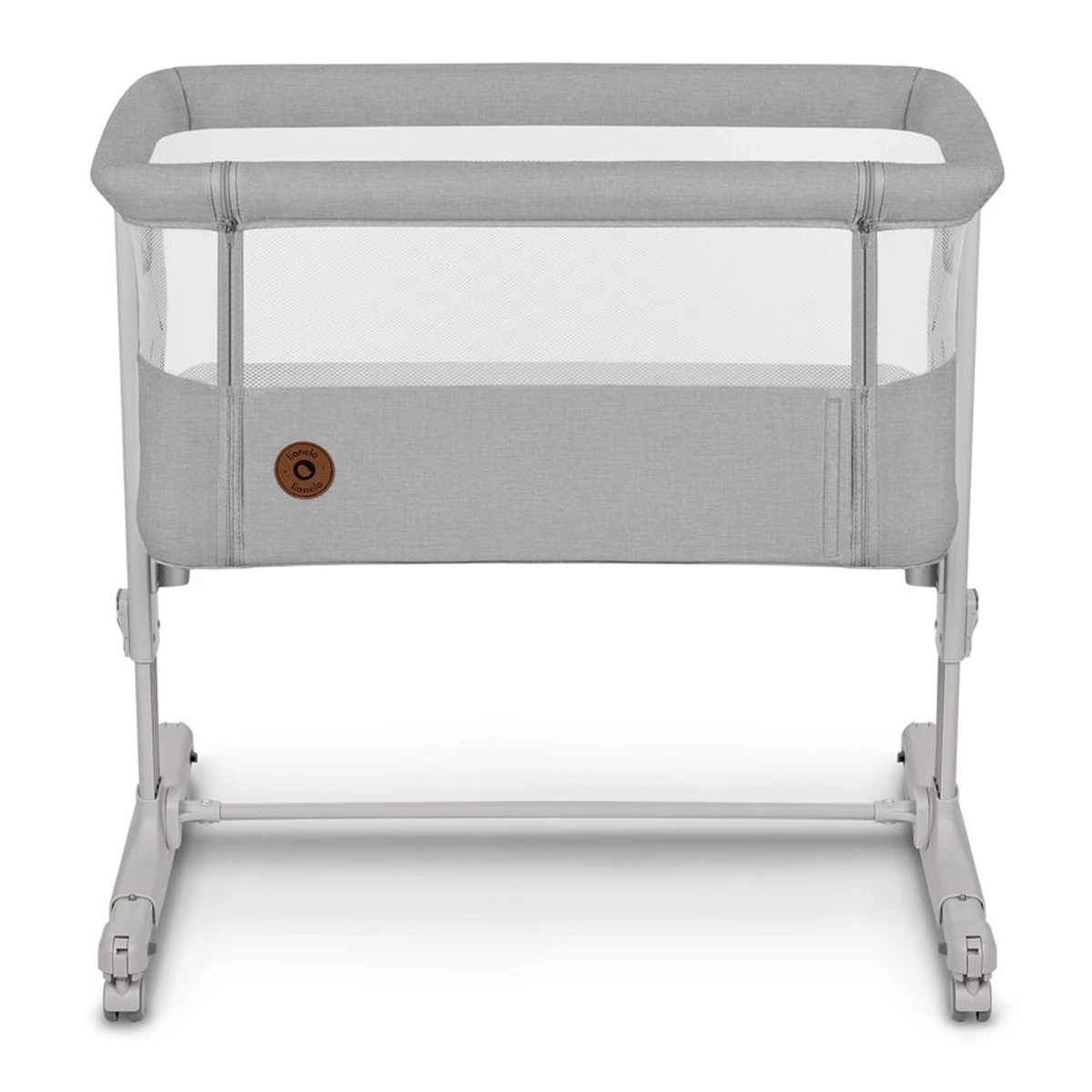 Patut co-sleeper, Lionelo, Aurora, 3 in 1, functie leganare, Include saltea si geanta transport, 5 pozitii pe inaltime, Pana la 9 kg, Beige Sand [7]