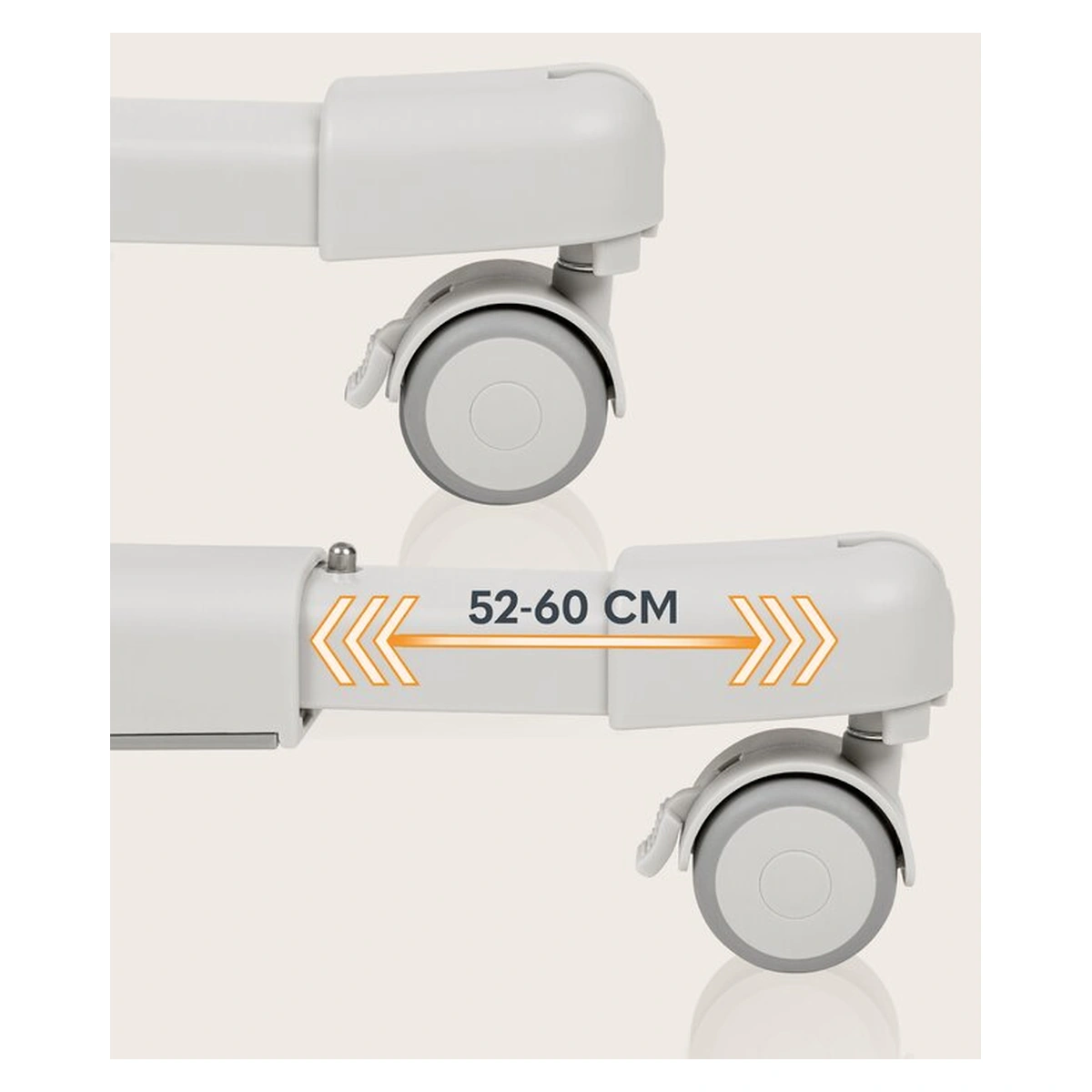 Patut co-sleeper, Lionelo, Aurora, 3 in 1, functie leganare, Include saltea si geanta transport, 5 pozitii pe inaltime, Pana la 9 kg, Beige Sand [30]