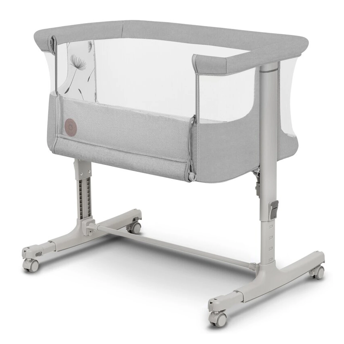 Patut co-sleeper, Lionelo, Aurora, 3 in 1, functie leganare, Include saltea si geanta transport, 5 pozitii pe inaltime, Pana la 9 kg, Beige Sand [6]