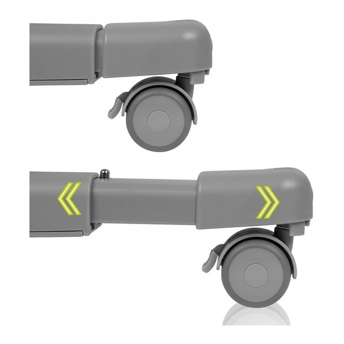 Patut co-sleeper, Lionelo, Aurora, 3 in 1, functie leganare, Include saltea si geanta transport, 5 pozitii pe inaltime, Pana la 9 kg, Grey Concrete [29]