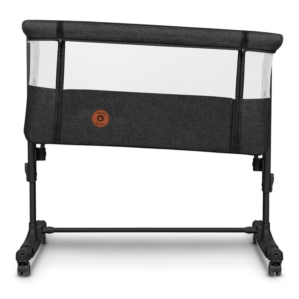 Patut co-sleeper, Lionelo, Aurora, 3 in 1, functie leganare, Include saltea si geanta transport, 5 pozitii pe inaltime, Pana la 9 kg, Grey Graphite [11]