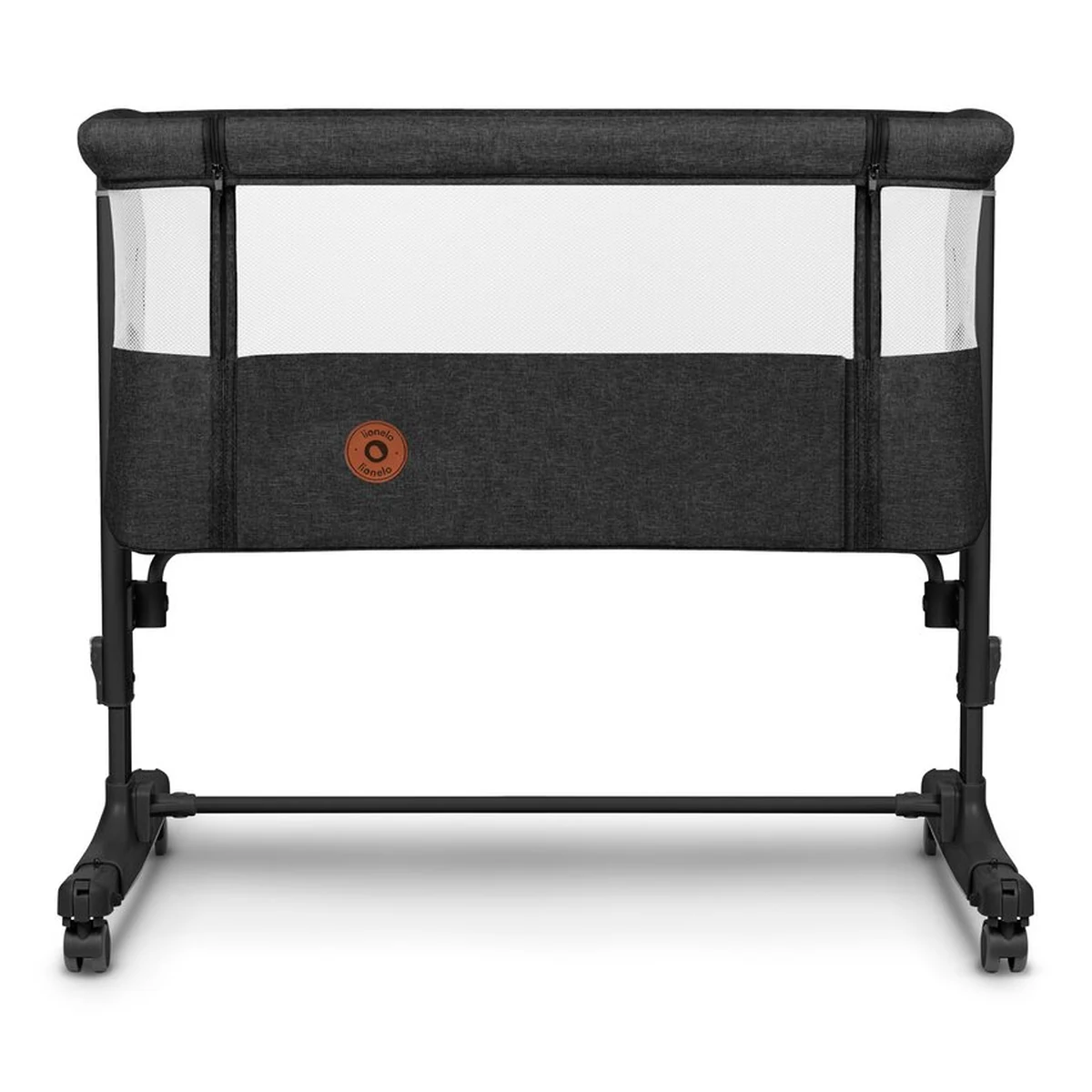 Patut co-sleeper, Lionelo, Aurora, 3 in 1, functie leganare, Include saltea si geanta transport, 5 pozitii pe inaltime, Pana la 9 kg, Grey Graphite [15]