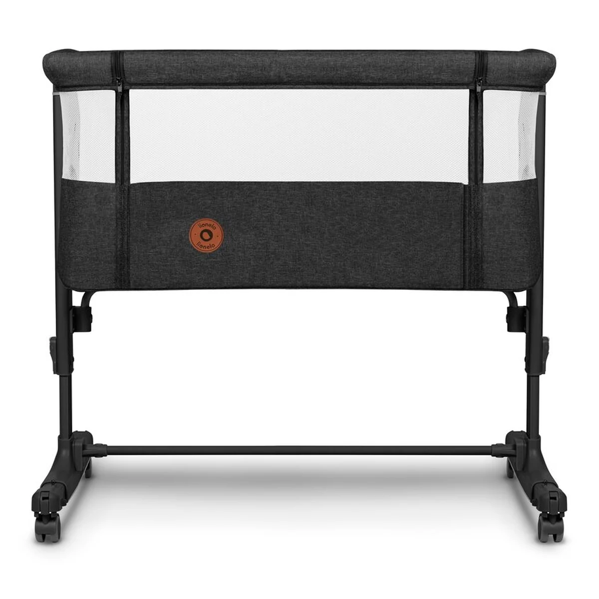 Patut co-sleeper, Lionelo, Aurora, 3 in 1, functie leganare, Include saltea si geanta transport, 5 pozitii pe inaltime, Pana la 9 kg, Grey Graphite [16]