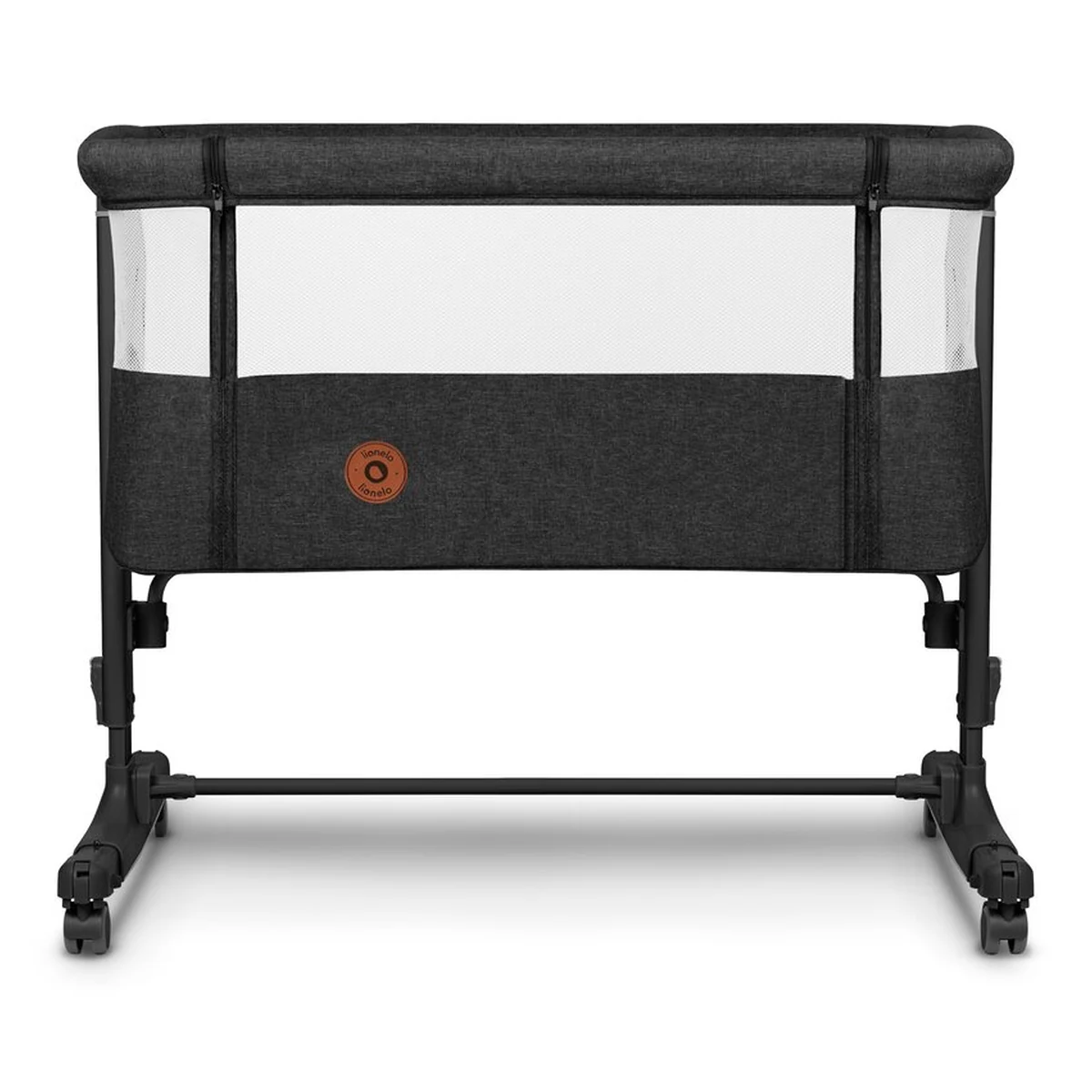 Patut co-sleeper, Lionelo, Aurora, 3 in 1, functie leganare, Include saltea si geanta transport, 5 pozitii pe inaltime, Pana la 9 kg, Grey Graphite [14]