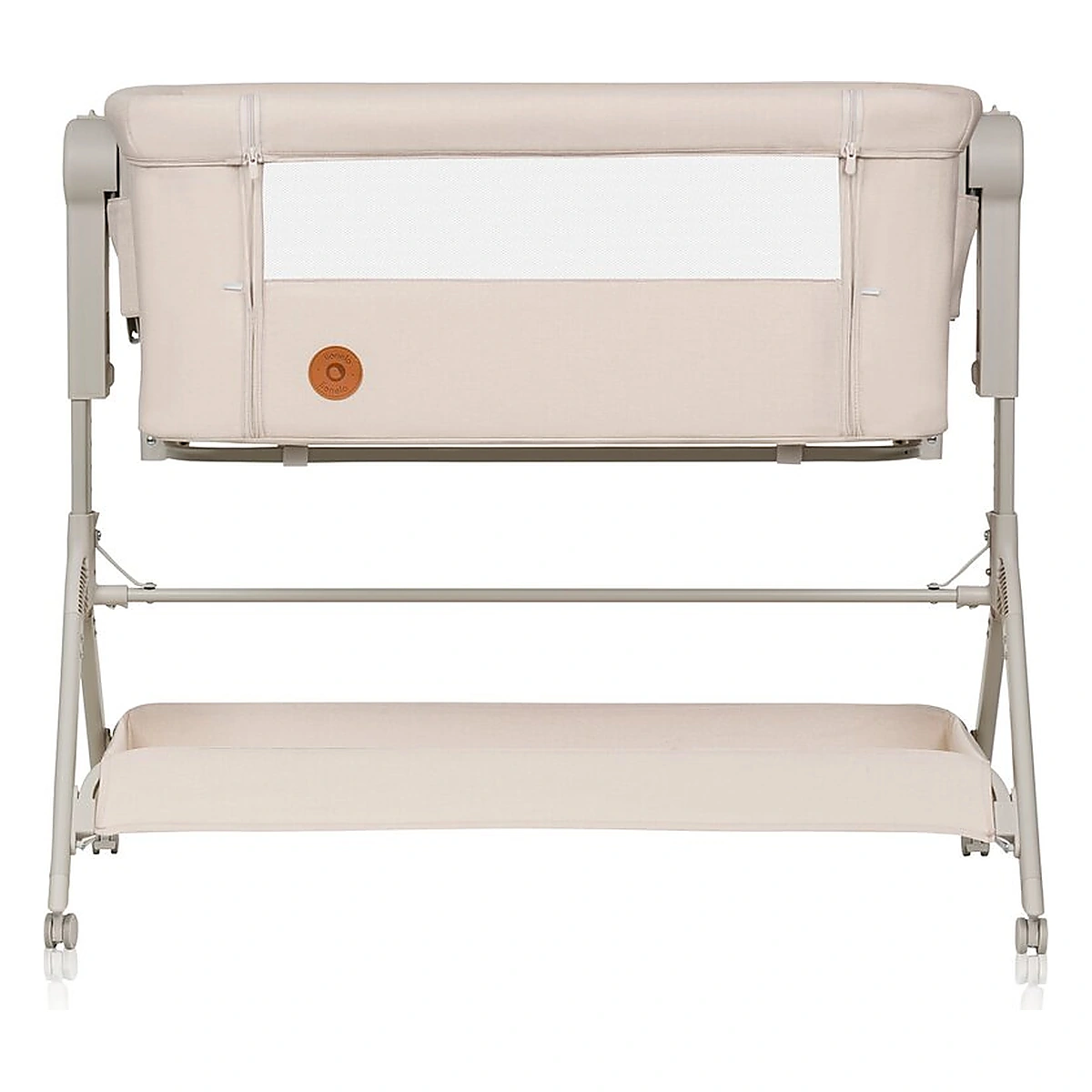 Patut co-sleeper, Lionelo, Leonie Plus, Pliabil, Cu sistem de leganare, Bej [8]