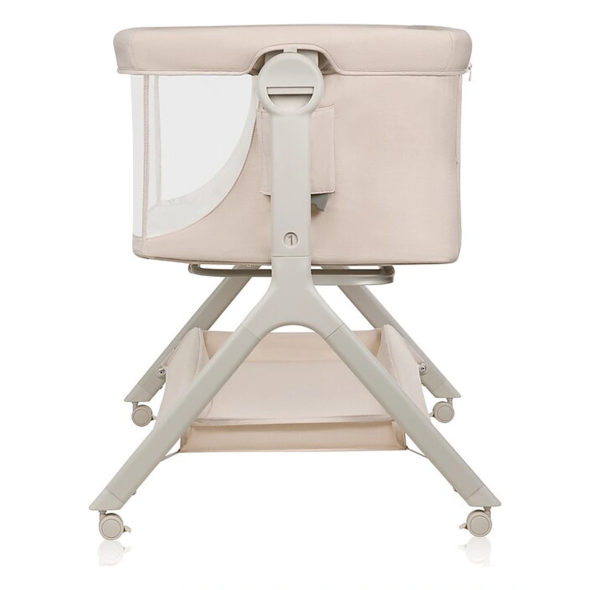 Patut co-sleeper, Lionelo, Leonie Plus, Pliabil, Cu sistem de leganare, Bej [11]