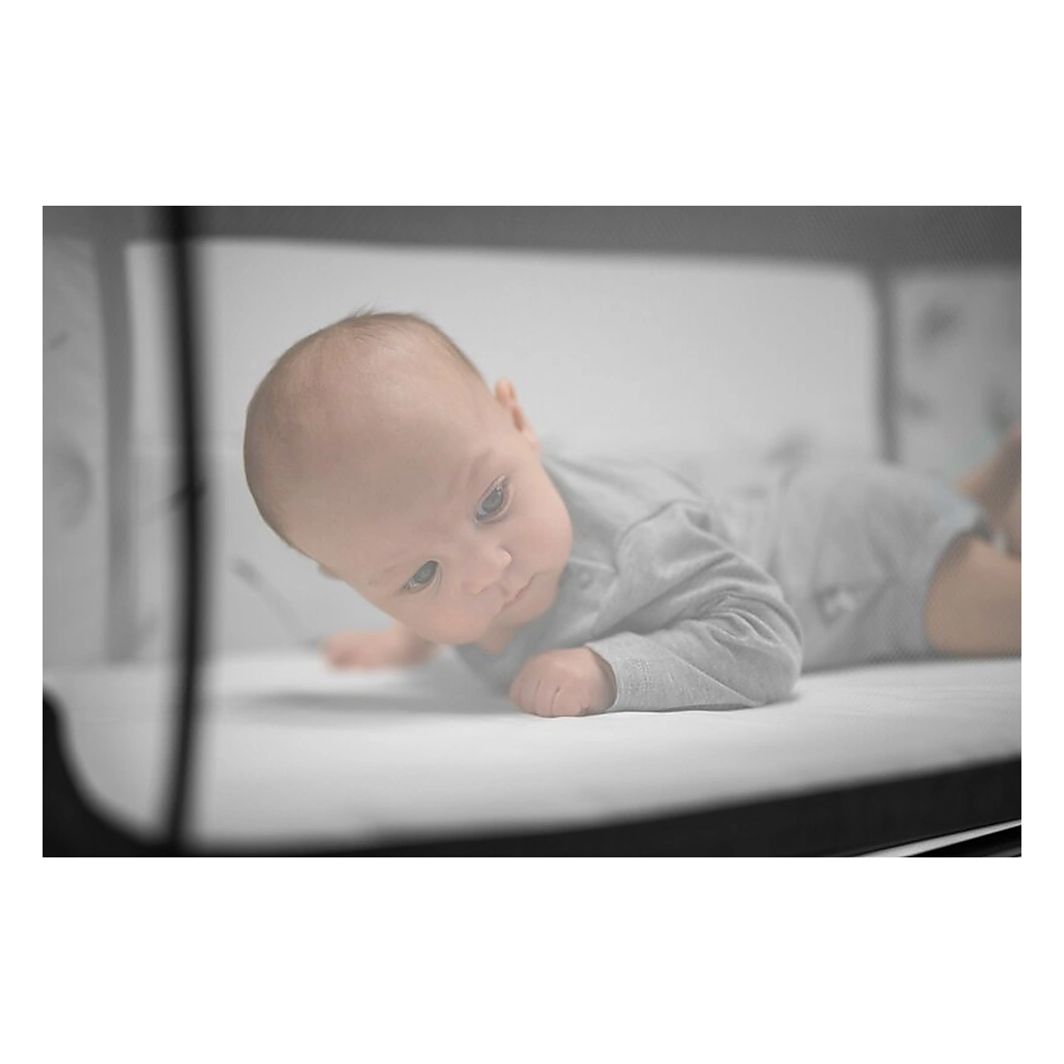 Patut co-sleeper, Lionelo, Leonie Plus, Pliabil, Cu sistem de leganare, Bej [37]