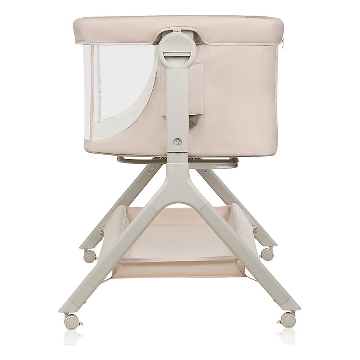 Patut co-sleeper, Lionelo, Leonie Plus, Pliabil, Cu sistem de leganare, Bej [12]