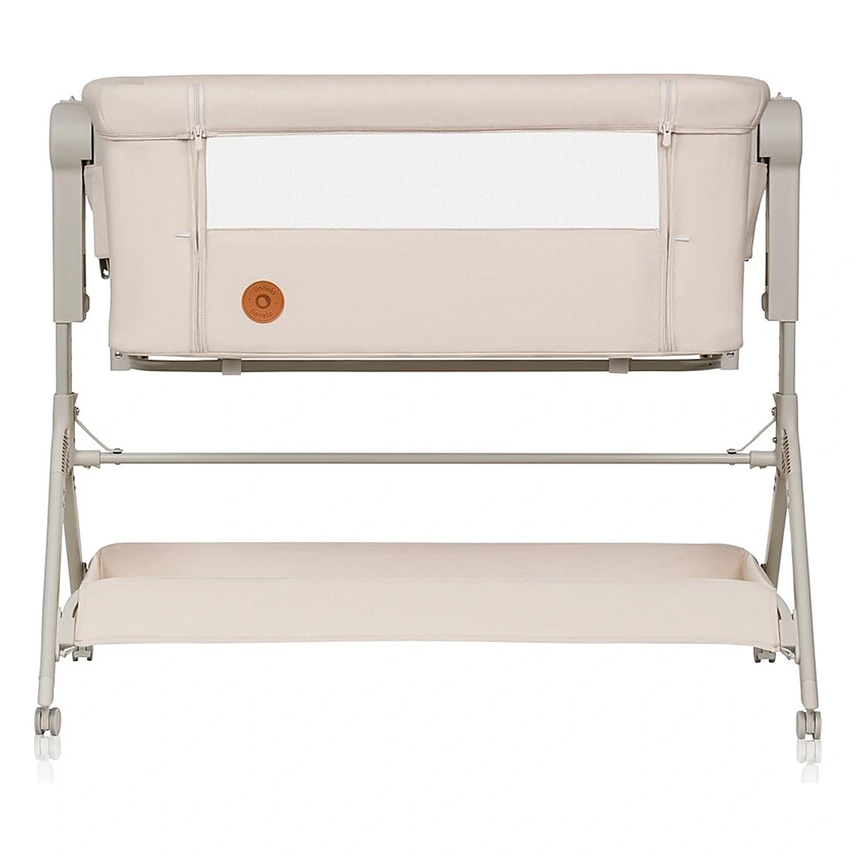 Patut co-sleeper, Lionelo, Leonie Plus, Pliabil, Cu sistem de leganare, Bej [10]