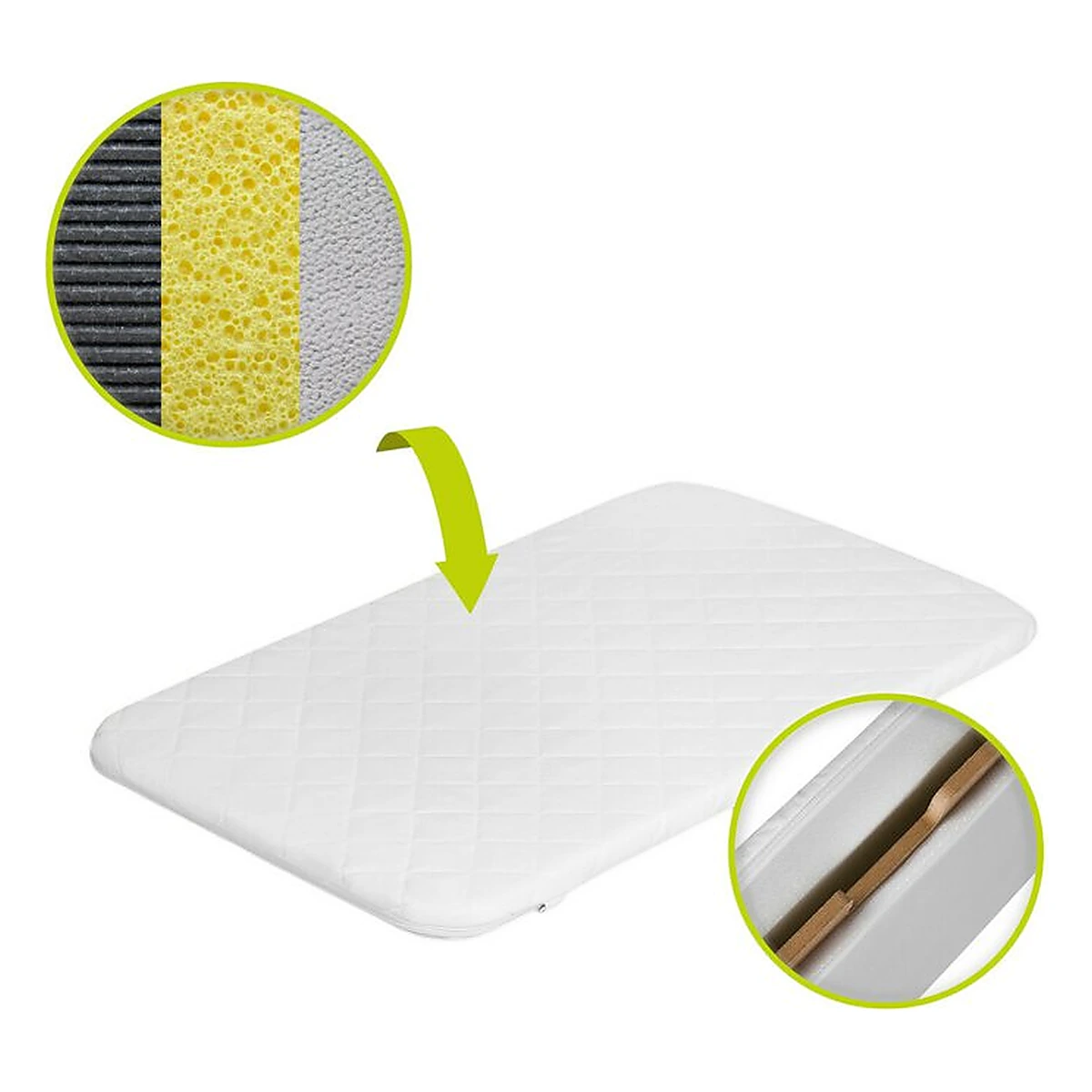 Patut co-sleeper, Lionelo, Leonie Plus, Pliabil, Cu sistem de leganare, Bej [20]