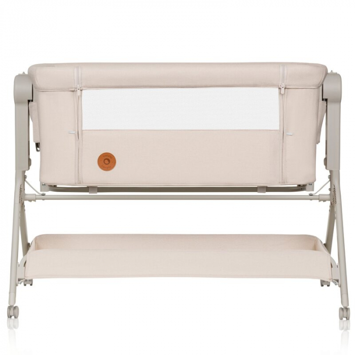 Patut co-sleeper, Lionelo, Leonie Plus, Pliabil, Cu sistem de leganare, Bej [9]
