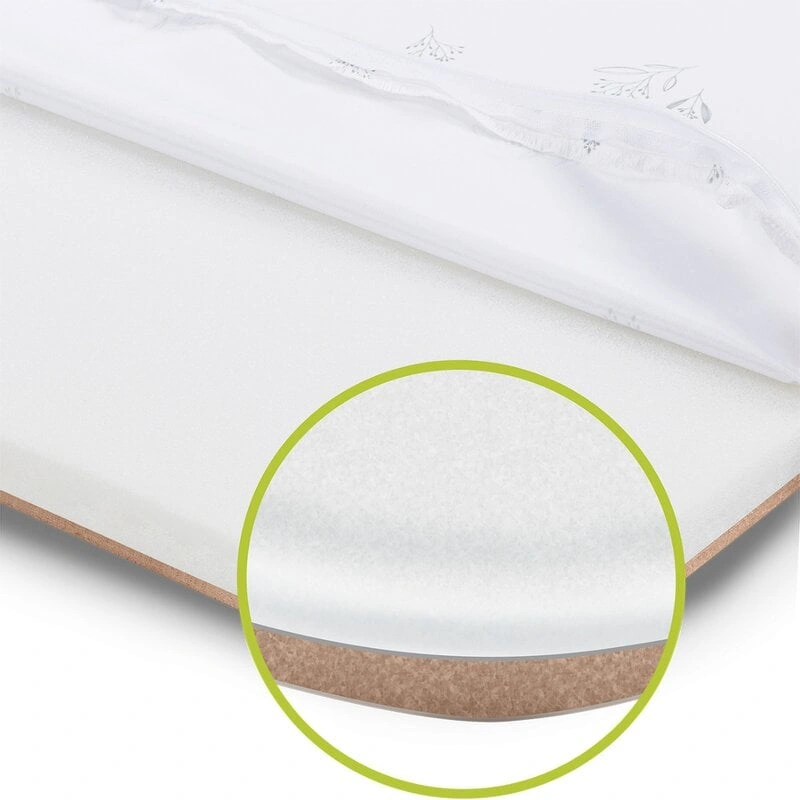 Patut co-sleeper Luna, 2 in 1, Cu laterala culisanta, Cu roti, Bej [15]