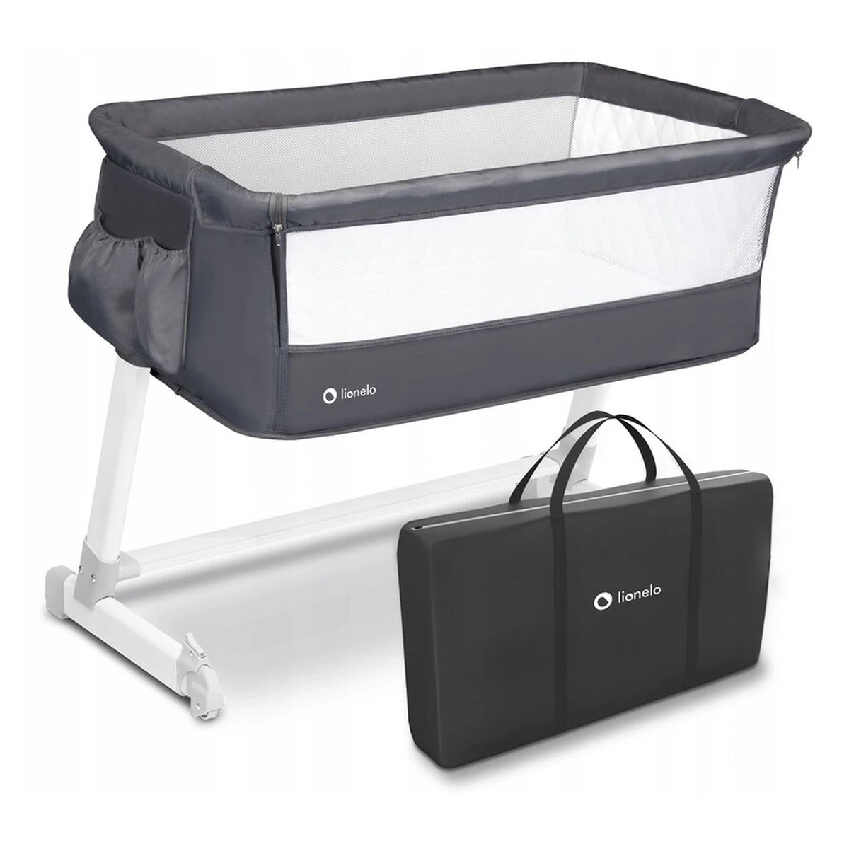 Patut co-sleeper Theo 2 in 1, Dark Grey [4]