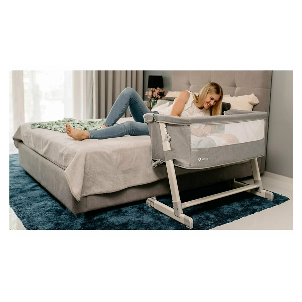 Patut co-sleeper Theo 2 in 1, Dark Grey [22]