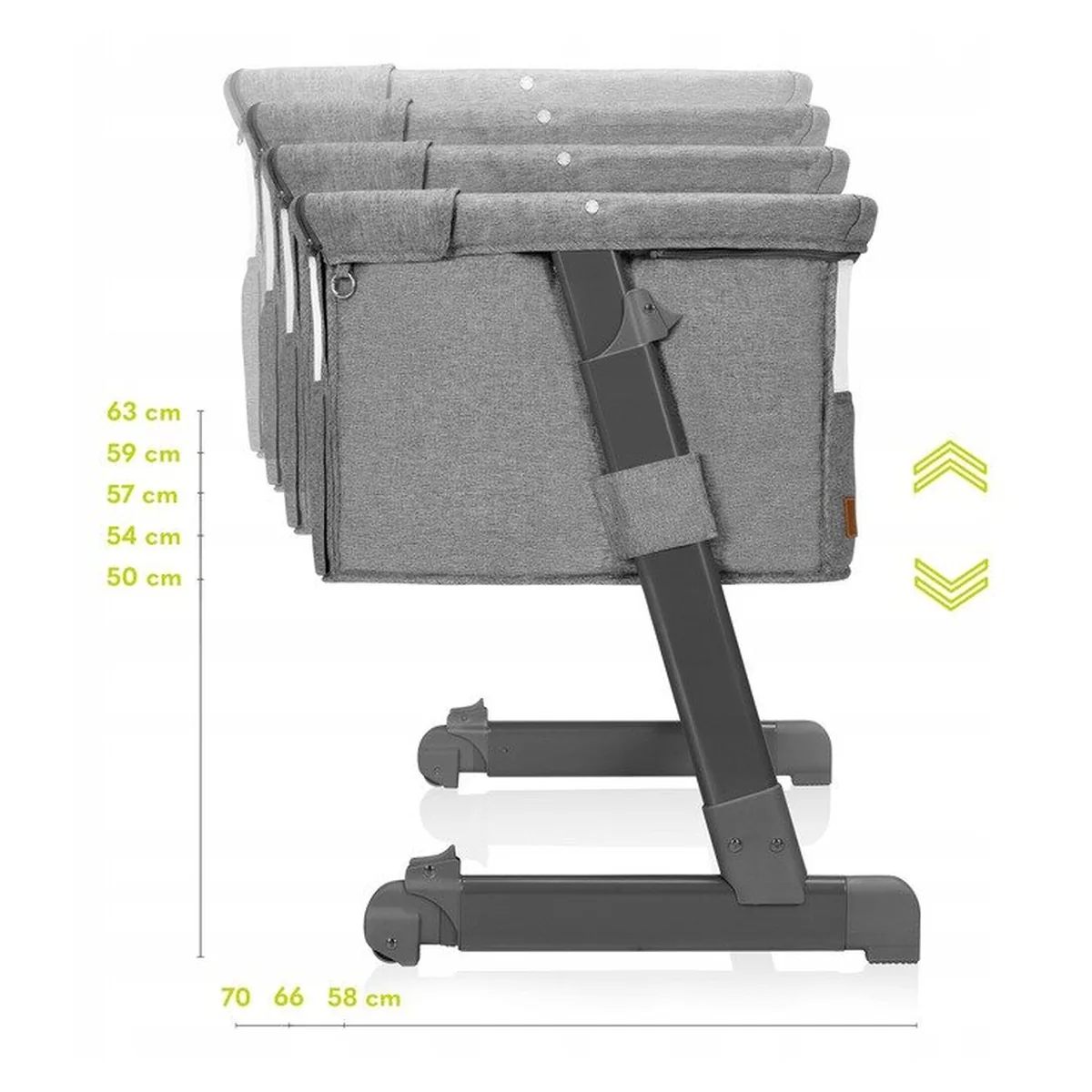 Patut co-sleeper Theo 2 in 1, Dark Grey [28]