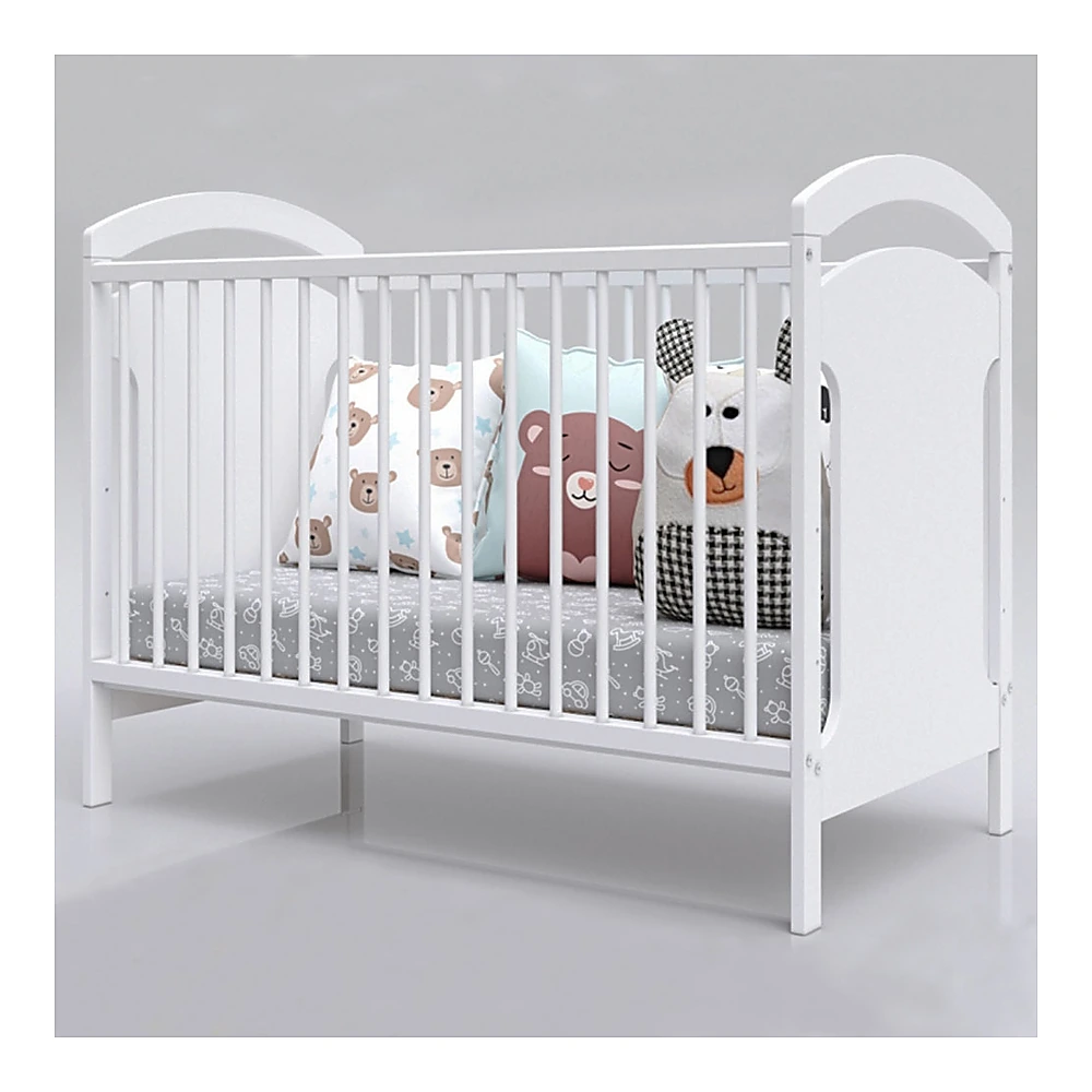 Patut copii din lemn Anita 120x60 cm, Alb [2]