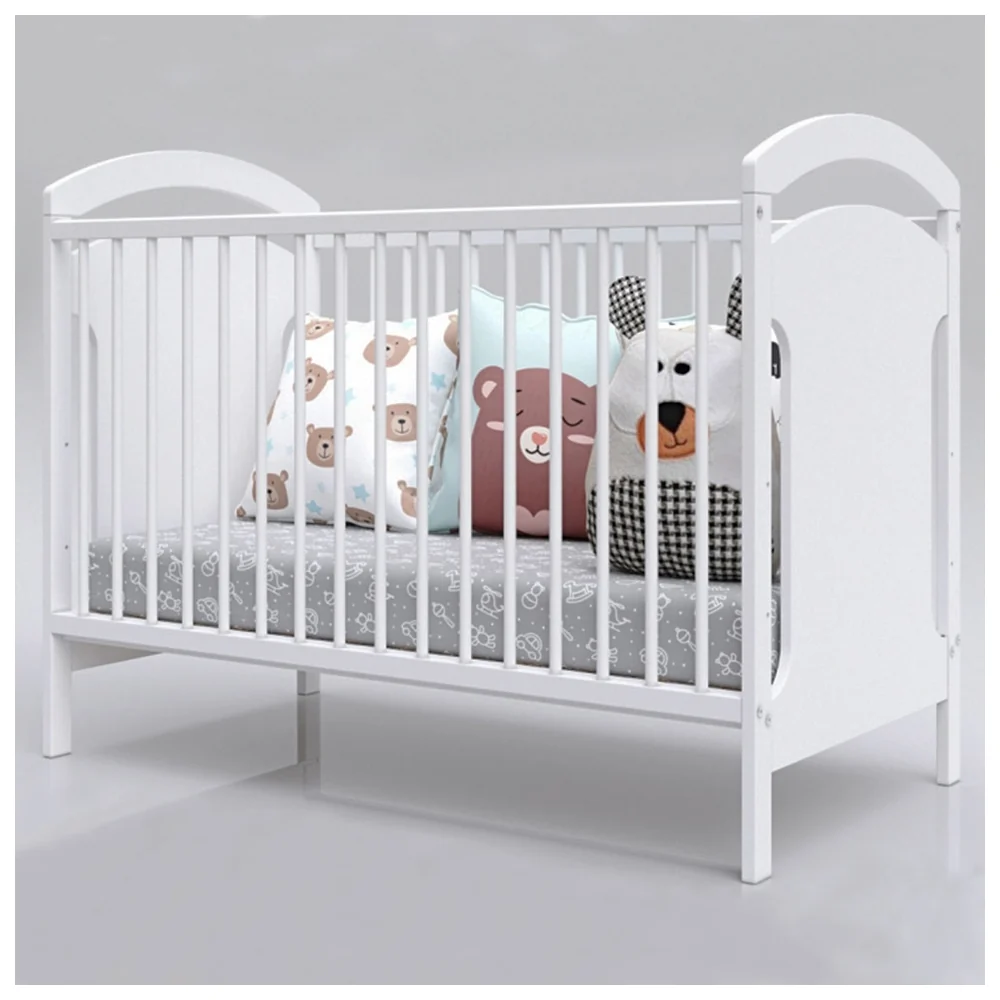 Patut copii din lemn Anita 120x60 cm, Alb [4]