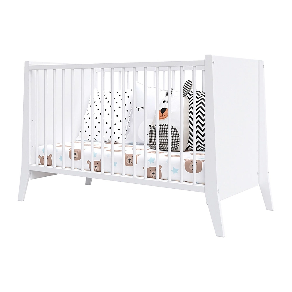 Patut copii din lemn Cosmo 120x60 cm alb [2]