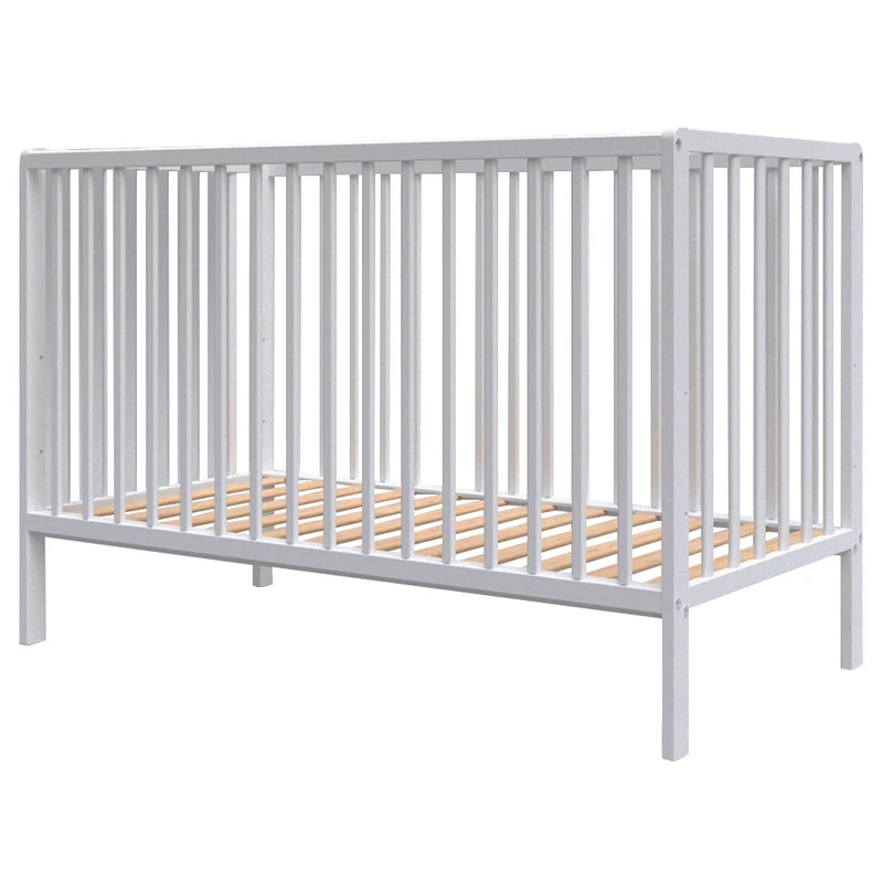 Patut copii din lemn Hubners Dominic 120x60 cm alb [2]
