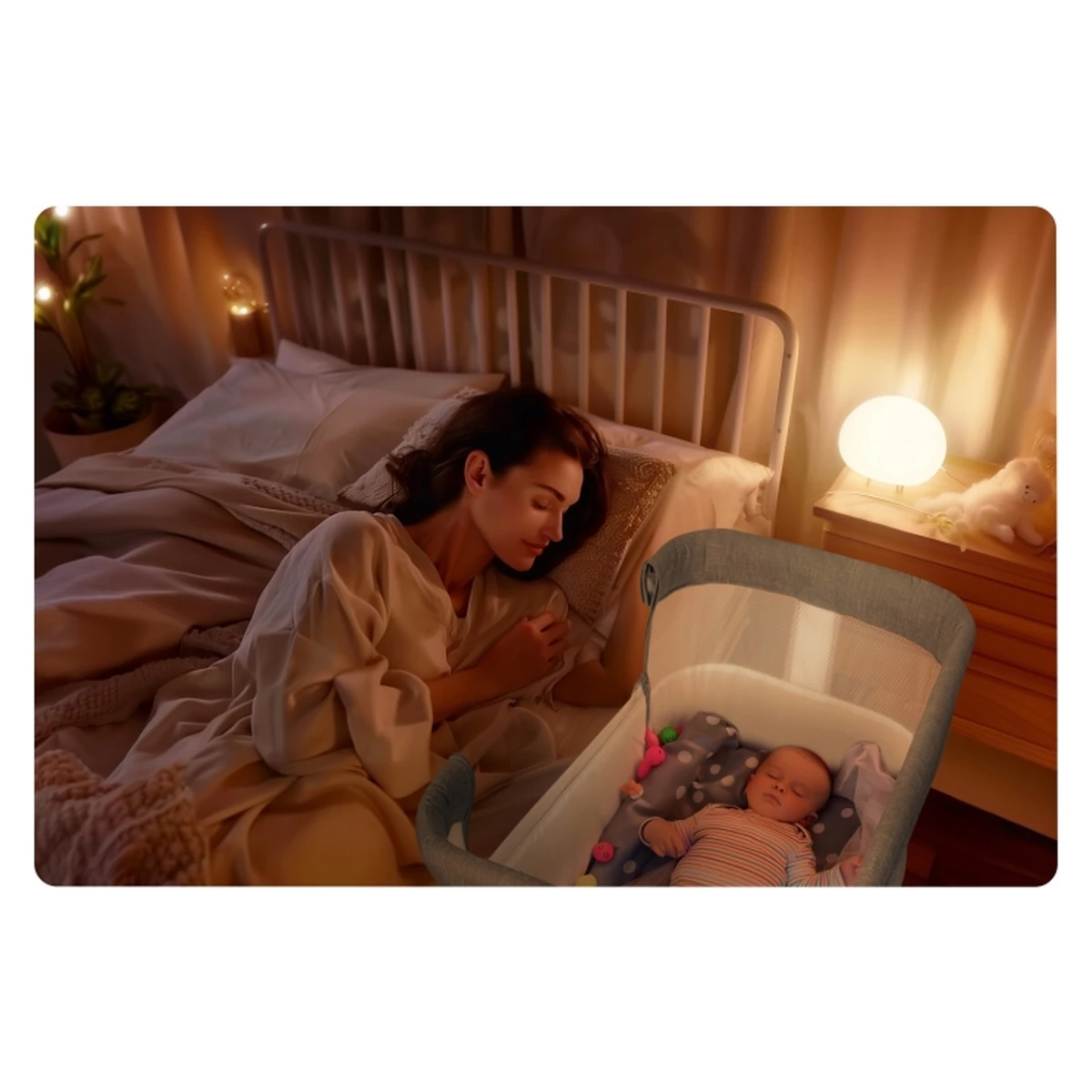 Patut cu laterala culisanta Nukido - Gri [5]