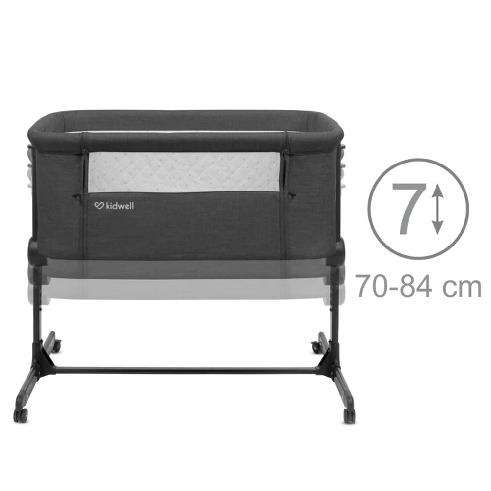 Patut cu laterala deschizabila Kidwell Snuzzy - Dark Grey [6]