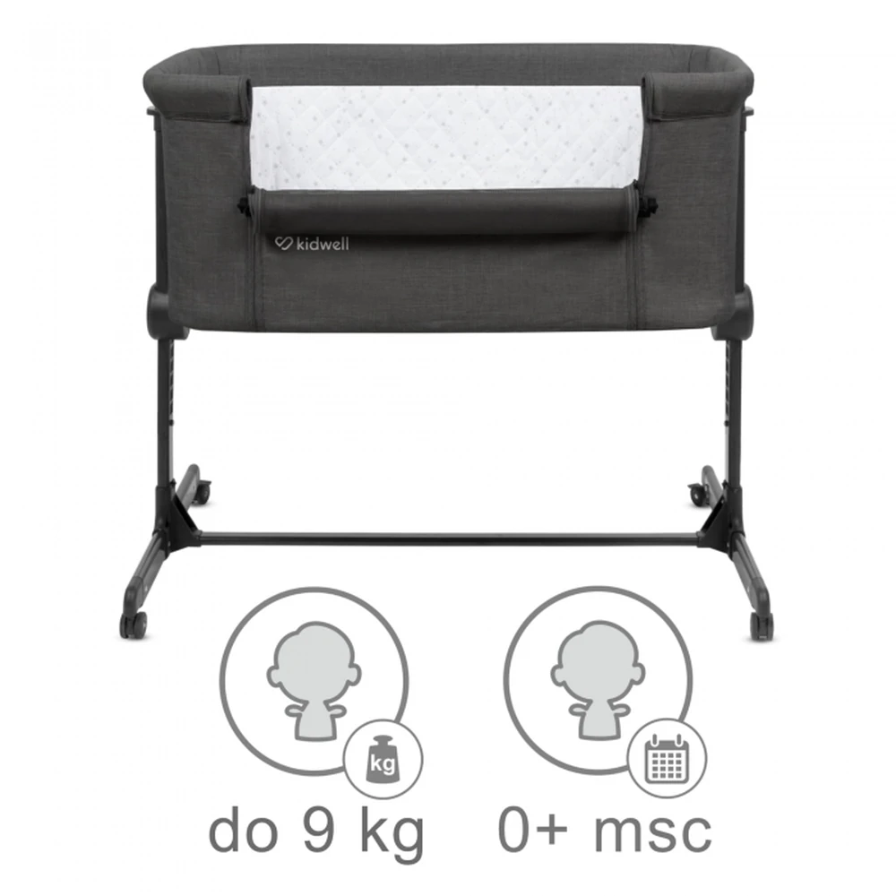 Patut cu laterala deschizabila Kidwell Snuzzy - Dark Grey [5]