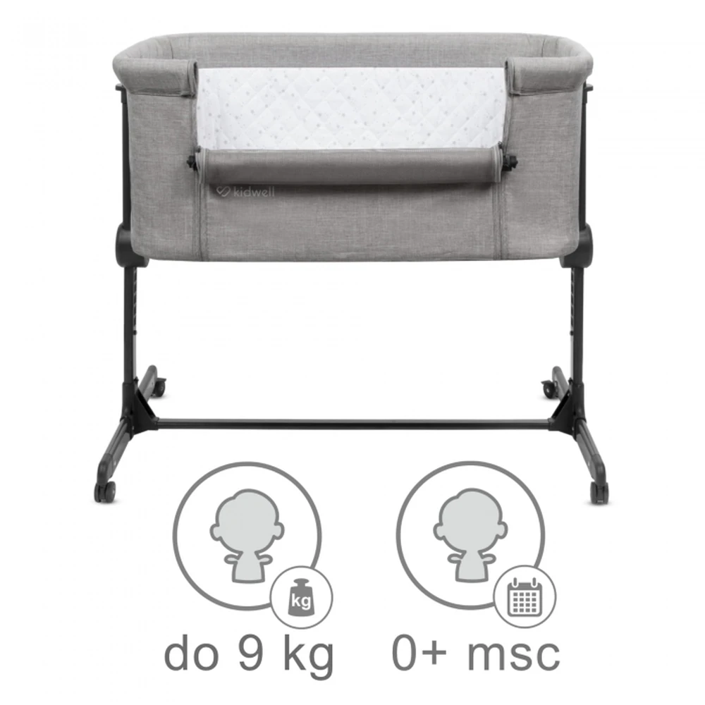 Patut cu laterala deschizabila Kidwell Snuzzy - Light Grey [6]