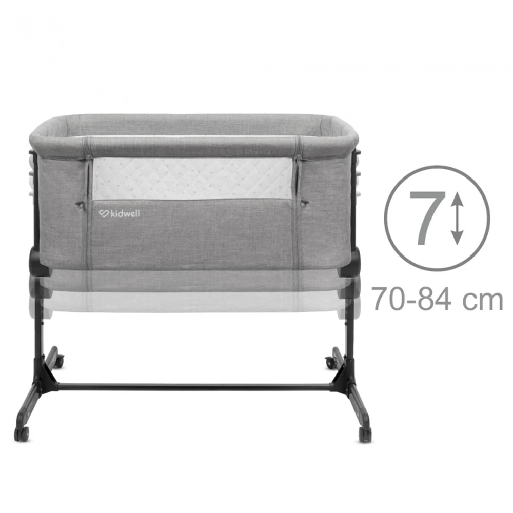 Patut cu laterala deschizabila Kidwell Snuzzy - Light Grey [4]
