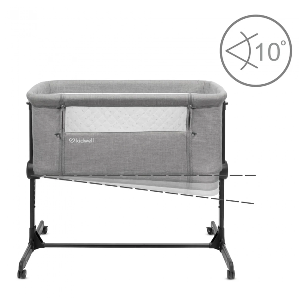 Patut cu laterala deschizabila Kidwell Snuzzy - Light Grey [2]