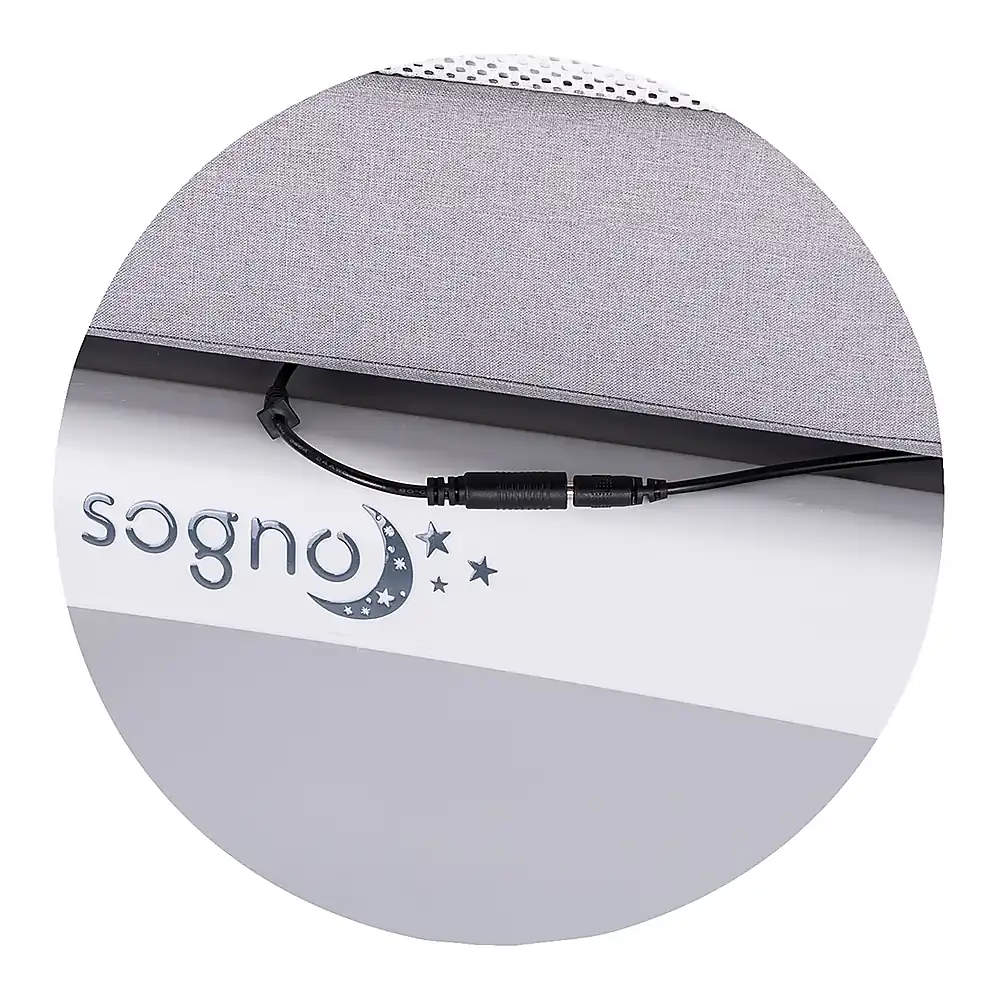 Patut cu leganare si cantar integrat Chipolino Sogno 2 in 1, Grey [10]