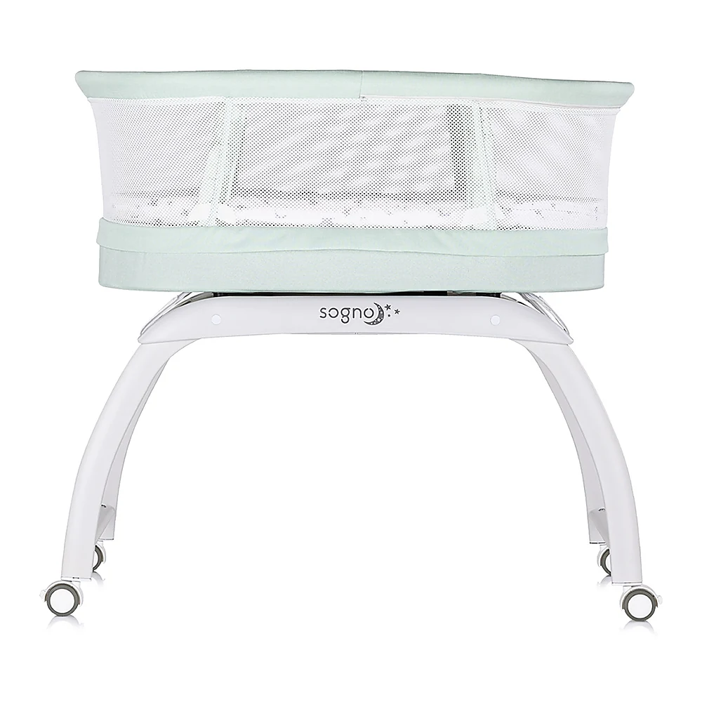 Patut cu leganare si cantar integrat Chipolino Sogno 2 in 1, Pastel green [4]