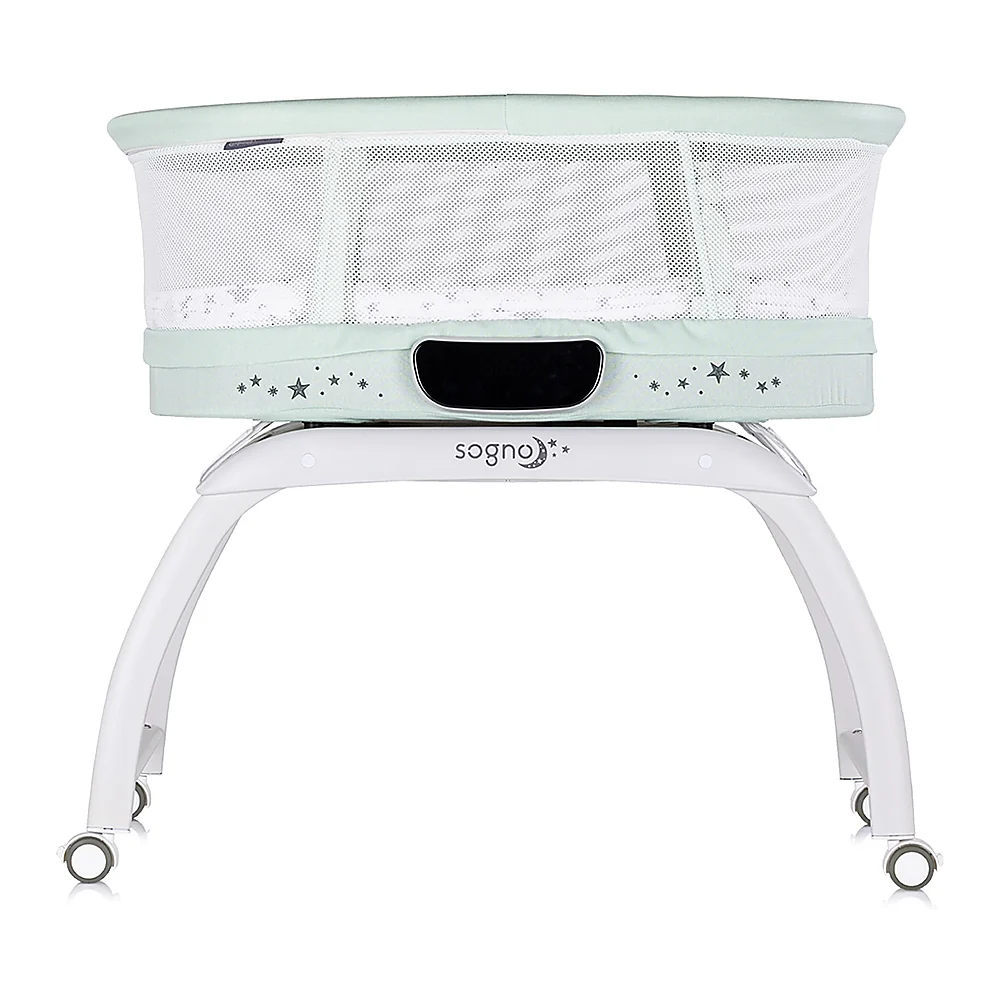 Patut cu leganare si cantar integrat Chipolino Sogno 2 in 1, Pastel green [2]