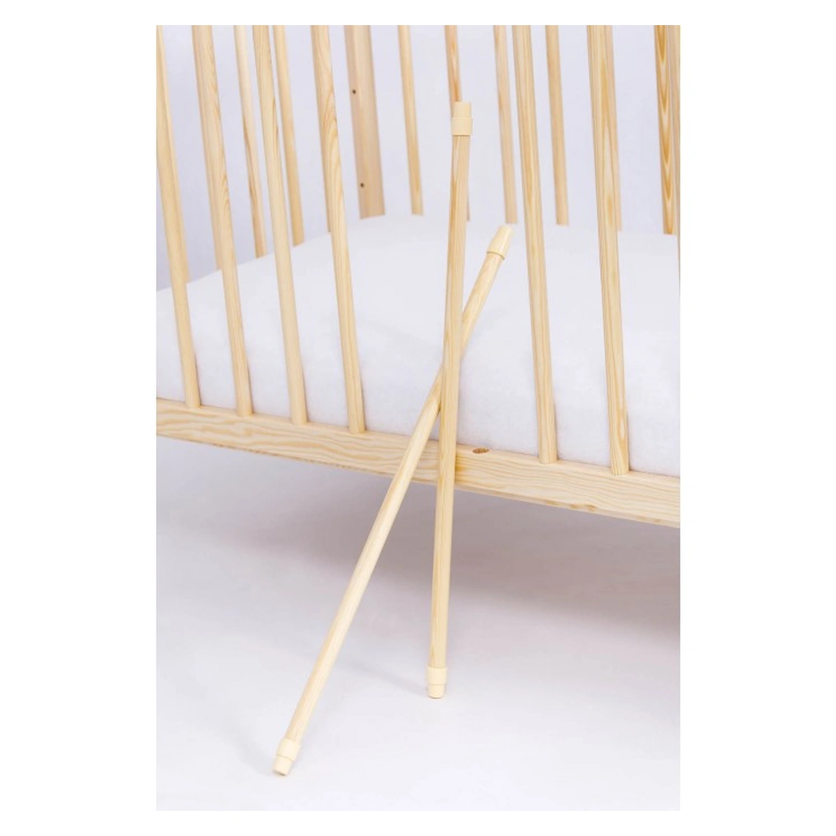 Patut Drewex Lulaya, 120x60 cm, Natur + Saltea Cocos [5]