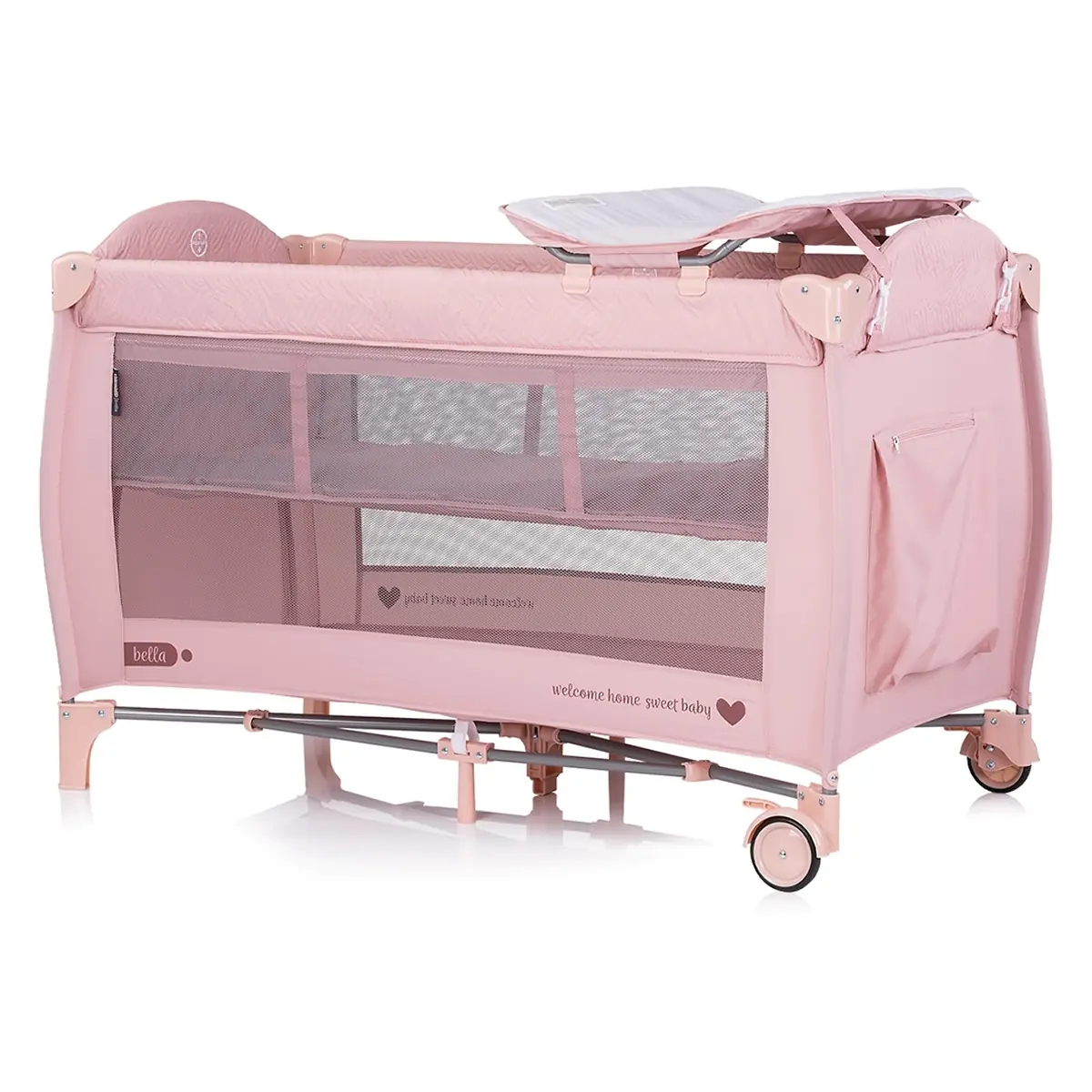 Patut pliabil Chipolino Bella Pink Marshmallow [2]