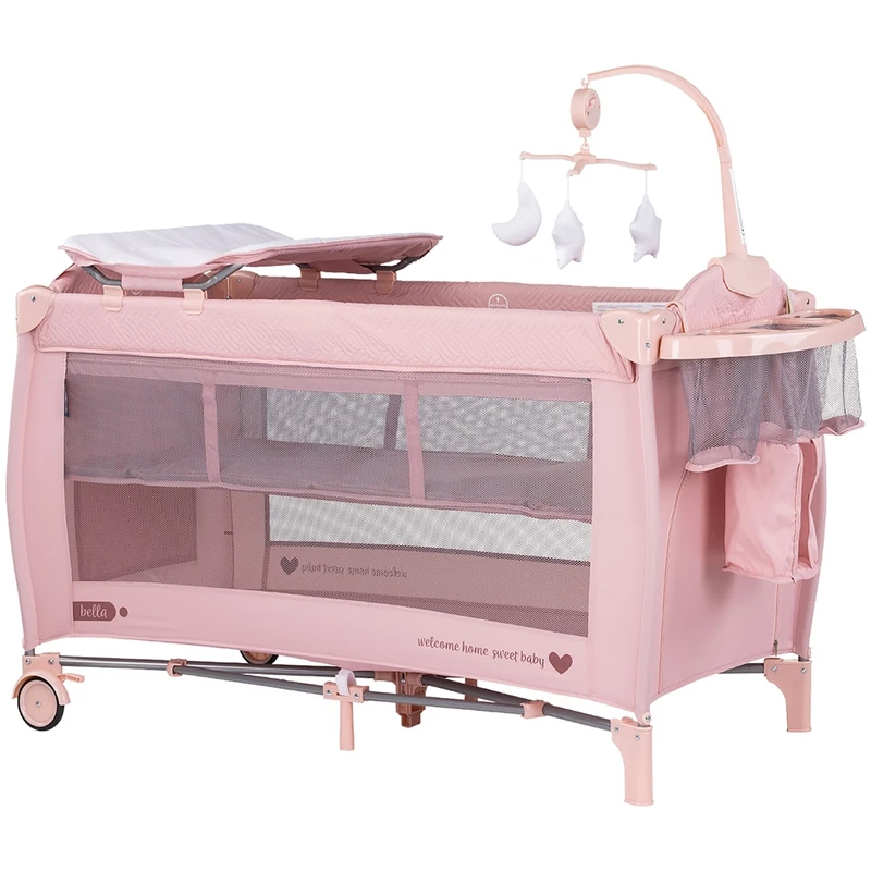 Patut pliabil Chipolino Bella Pink Marshmallow [1]