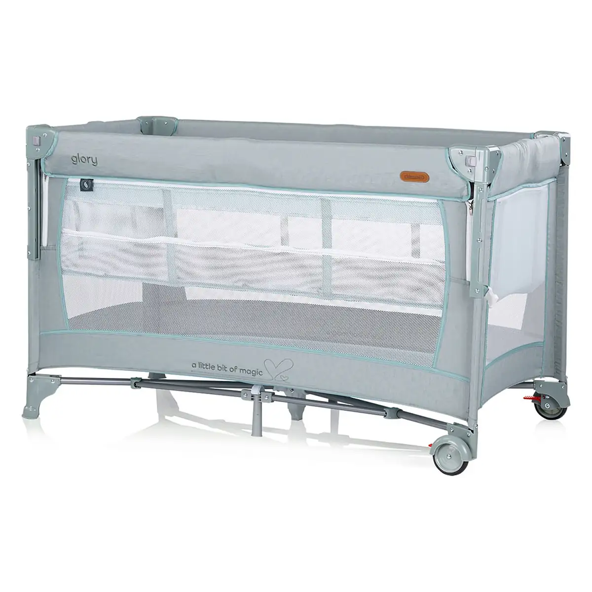 Patut pliabil Chipolino Glory cu laterala culisanta basil [2]