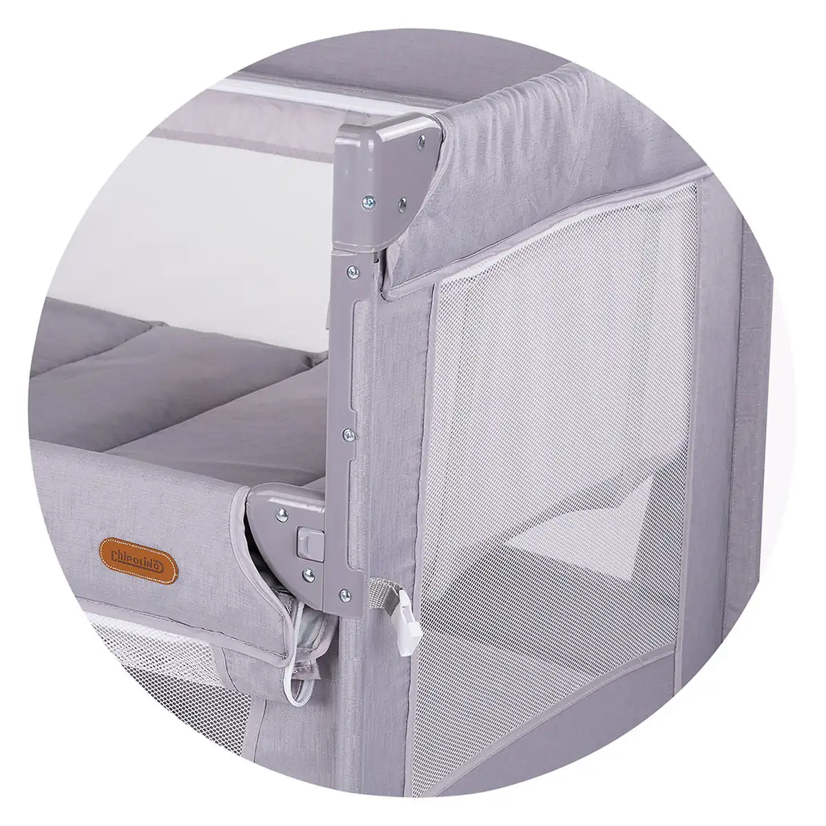 Patut pliabil Chipolino Glory cu laterala culisanta cloud [4]