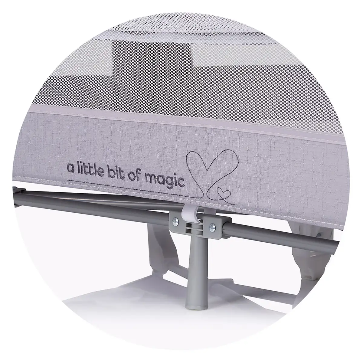 Patut pliabil Chipolino Glory cu laterala culisanta cloud [5]