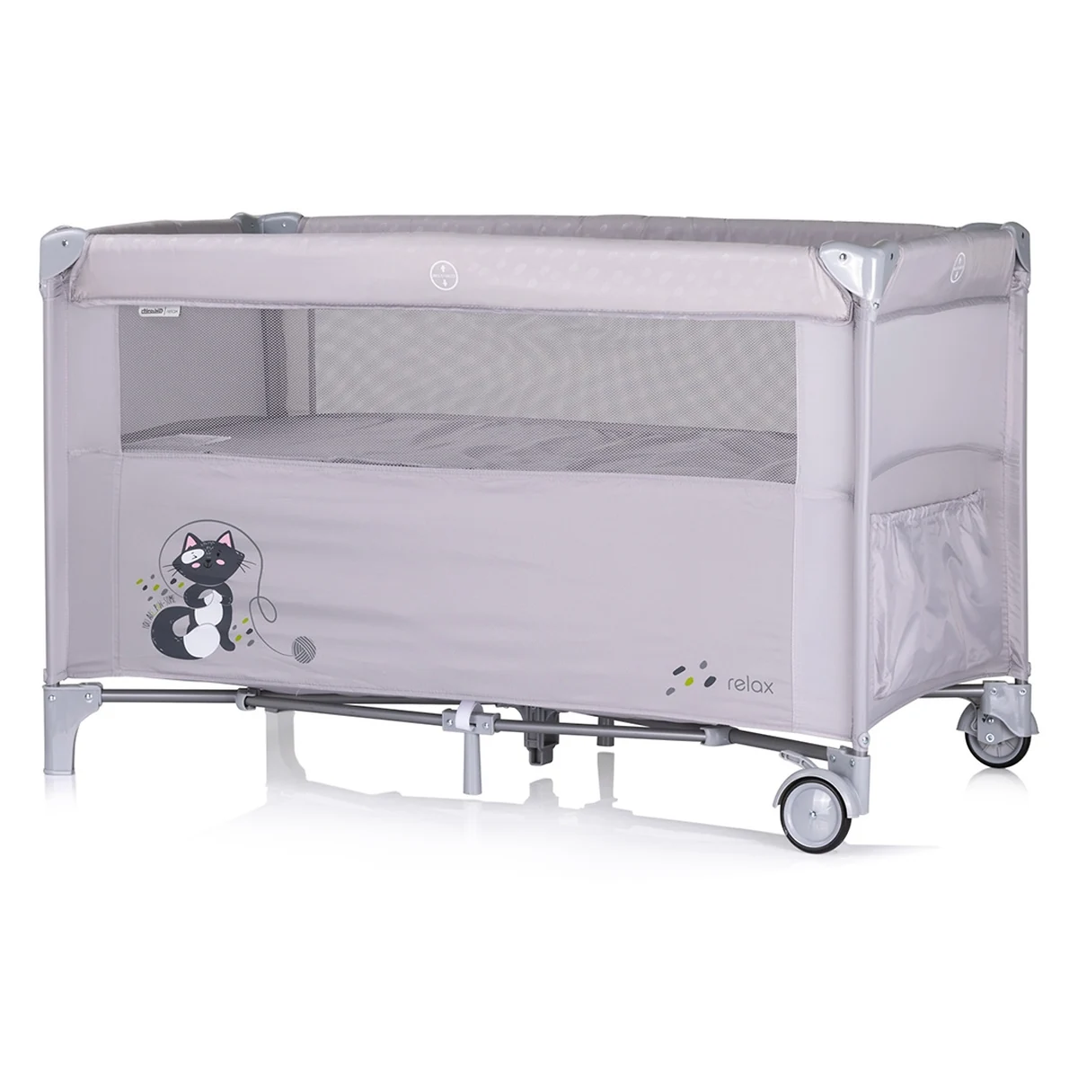 Patut pliabil Chipolino Relax cu laterala culisanta - Cloud [3]