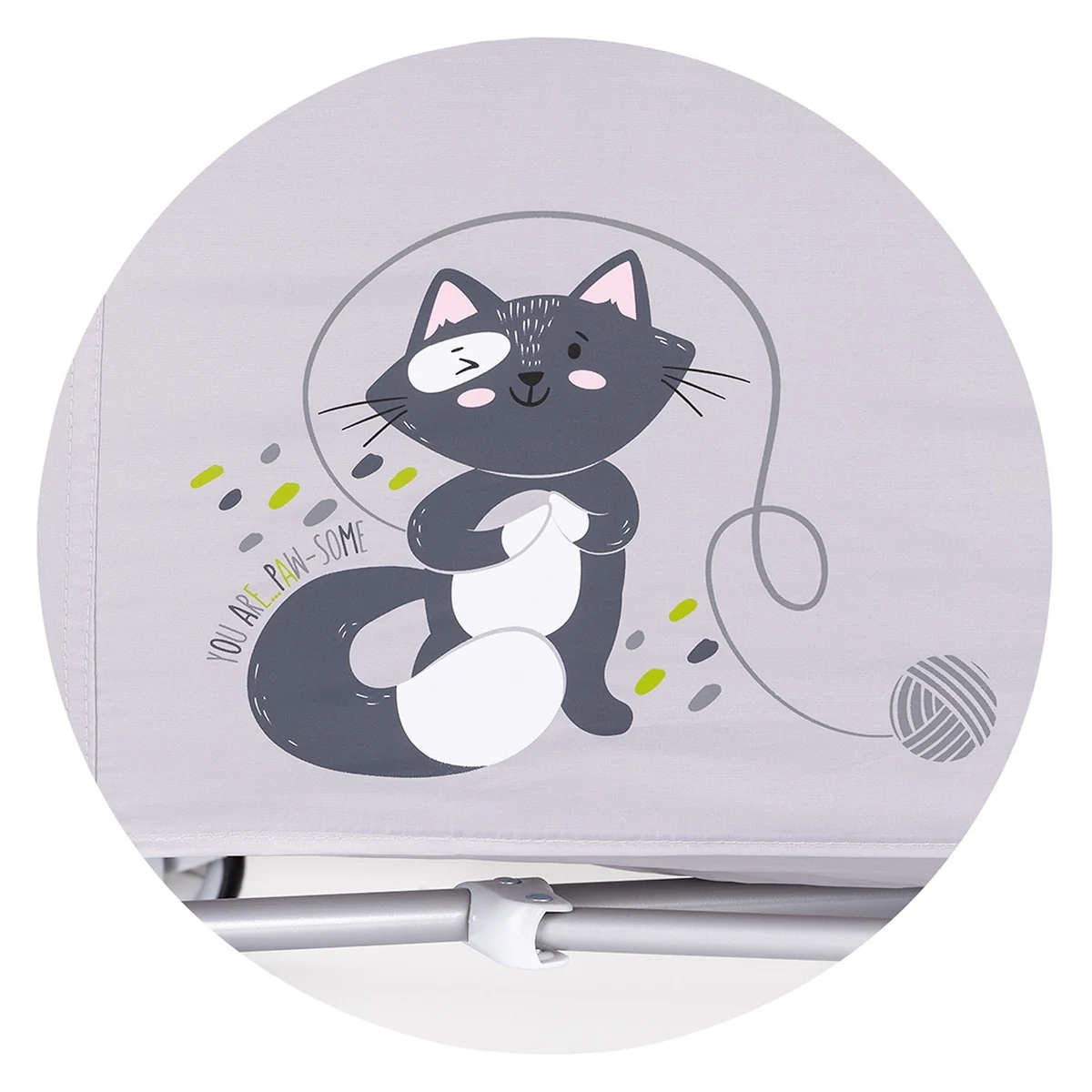 Patut pliabil Chipolino Relax cu laterala culisanta - Cloud [4]