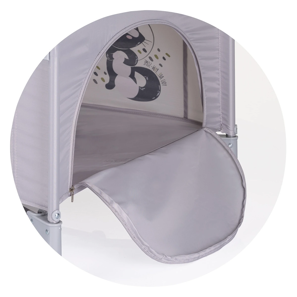 Patut pliabil Chipolino Relax cu laterala culisanta - Cloud [7]