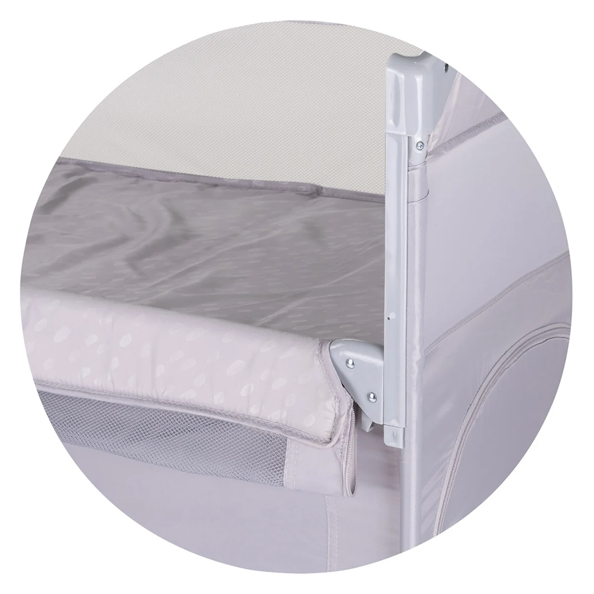 Patut pliabil Chipolino Relax cu laterala culisanta - Cloud [6]