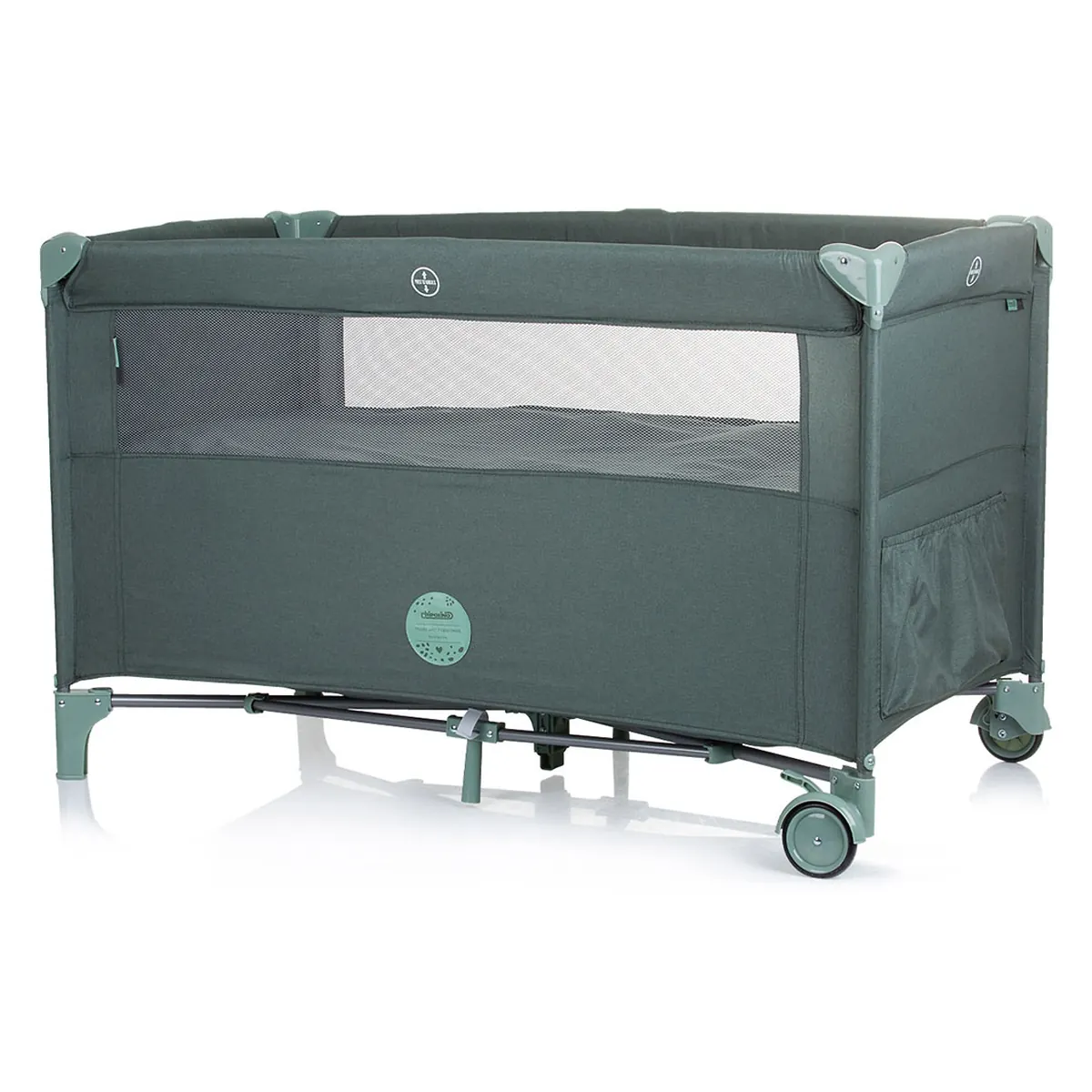 Patut pliabil Chipolino Relax cu laterala culisanta - Pine linen [3]