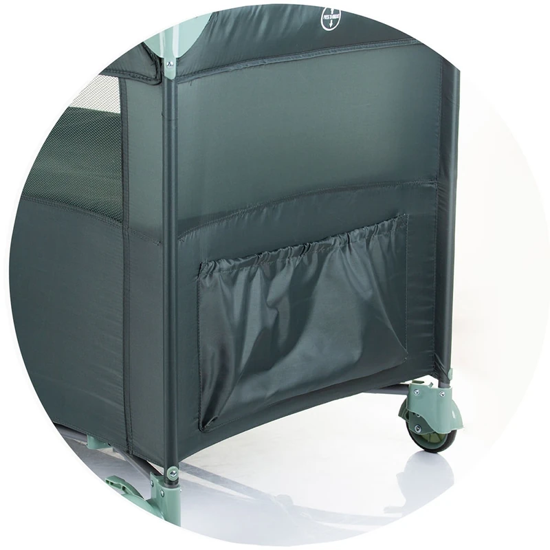 Patut pliabil Chipolino Relax pastel green cu laterala culisanta [6]