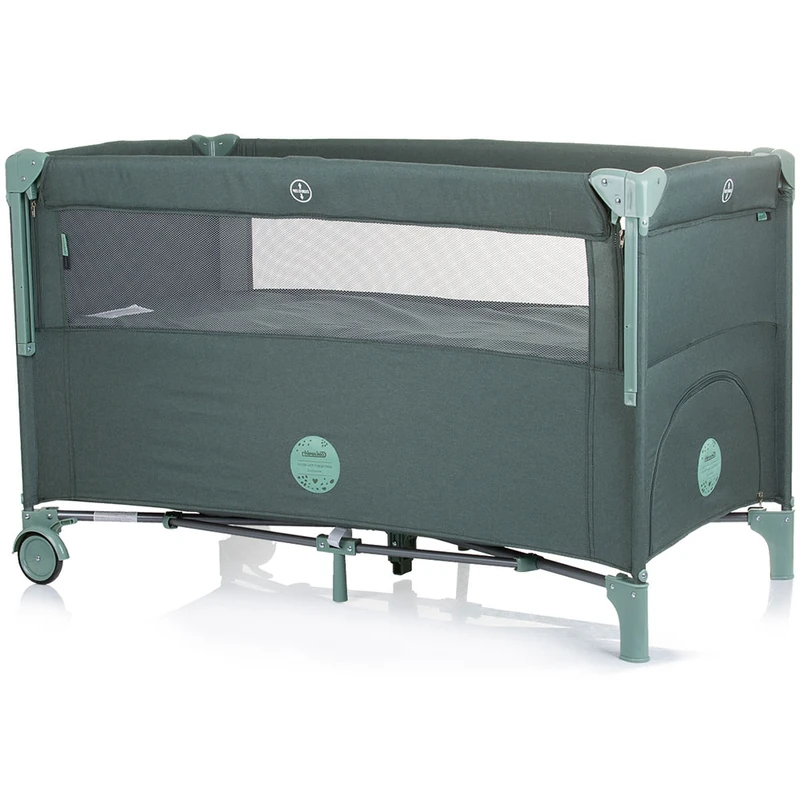Patut pliabil Chipolino Relax pine linen cu laterala culisanta [2]