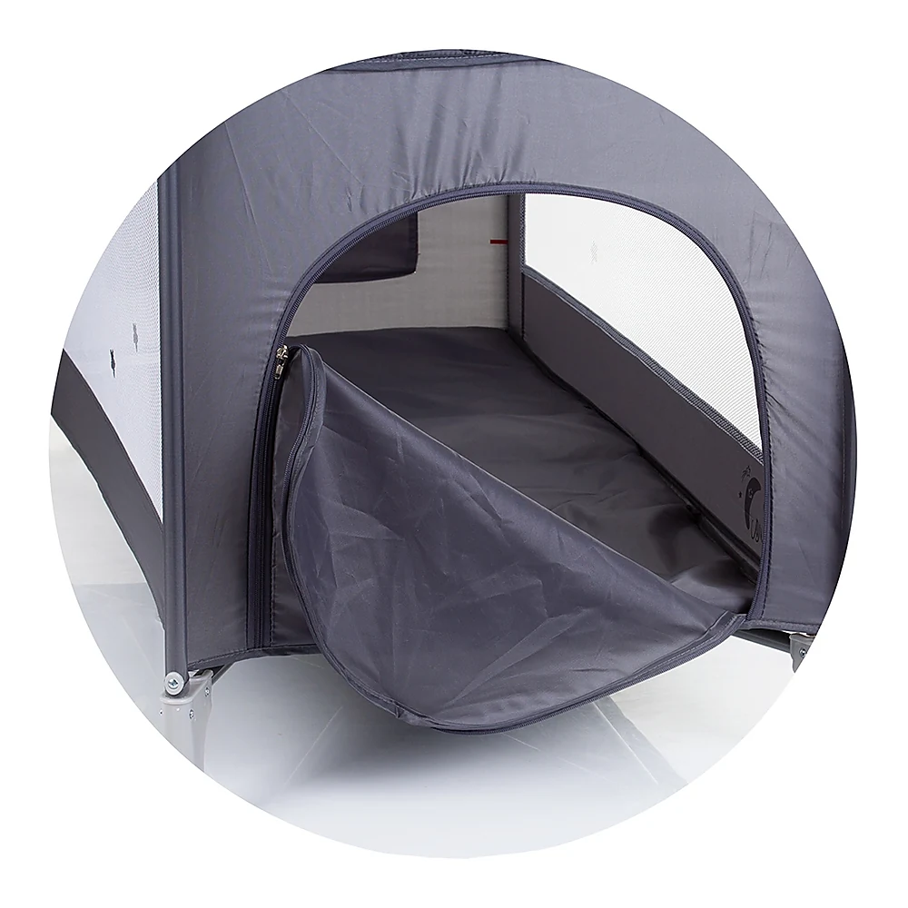 Patut pliabil cu saltea de infasat Chipolino Luna, Granite [6]