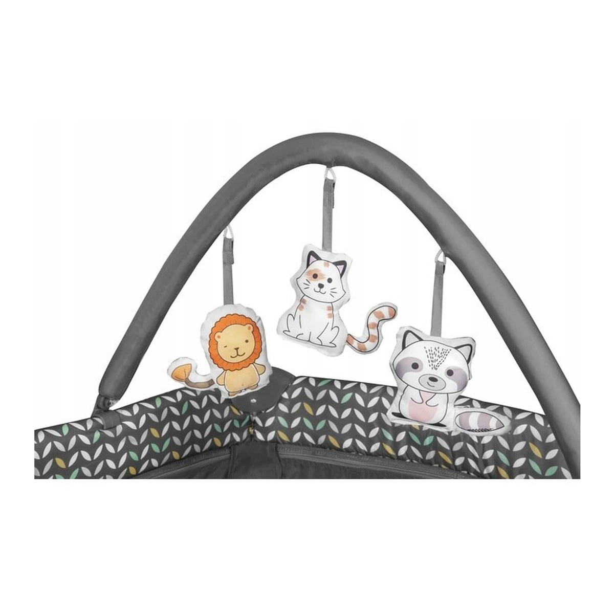 Patut pliant Lionelo Flower Gri 120x60 cm [13]