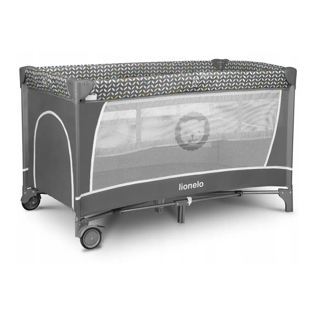 Patut pliant Lionelo Flower Gri 120x60 cm [6]