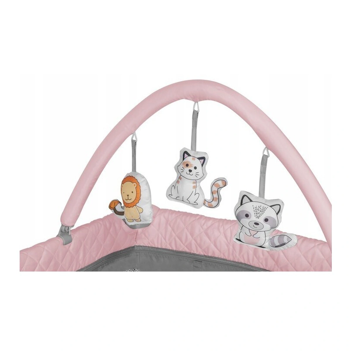 Patut pliant Lionelo Flower Roz 120x60 cm cu accesorii [6]